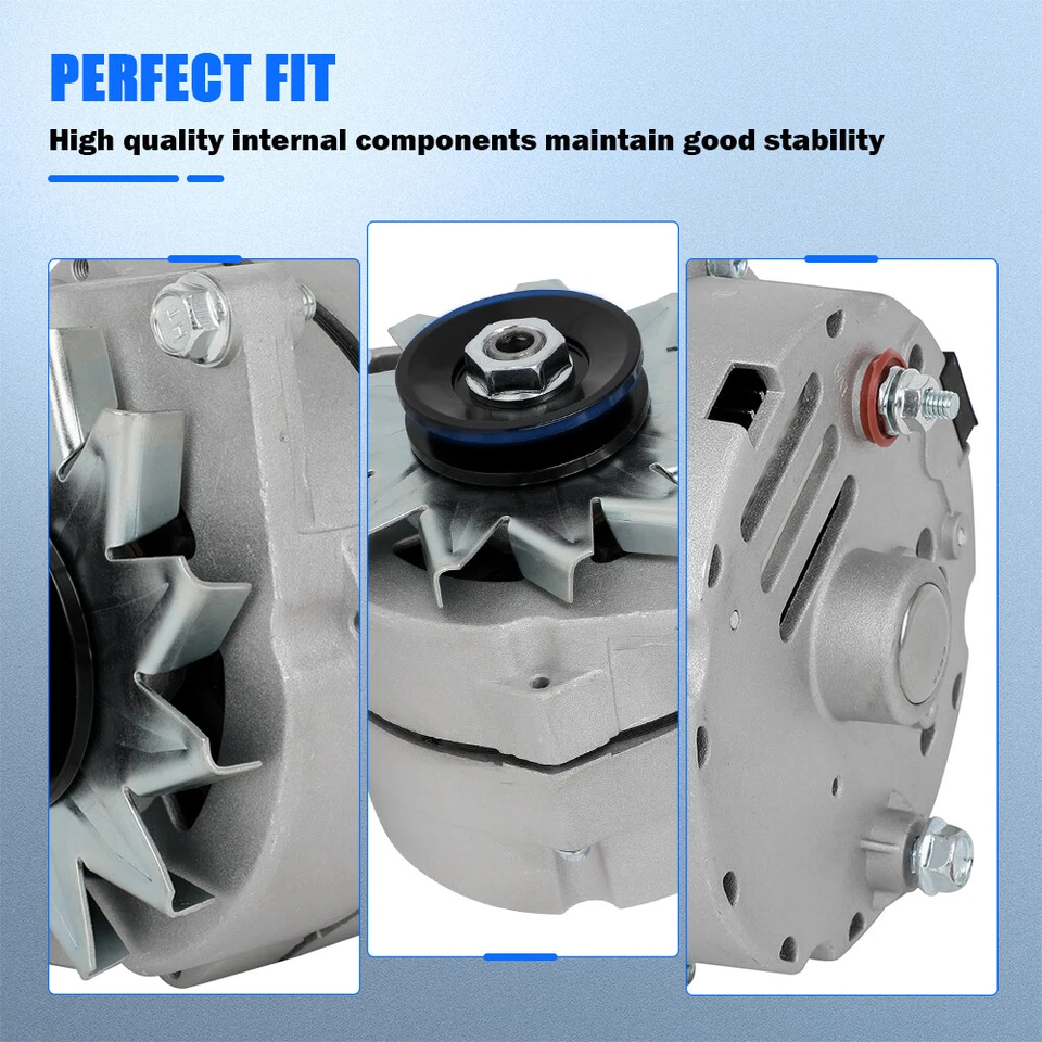 Alternador de aluminio para Chevrolet C20 Suburban Buick LeSabre 1970-1986 7,4 L 2,5 L Foto 4 de 4