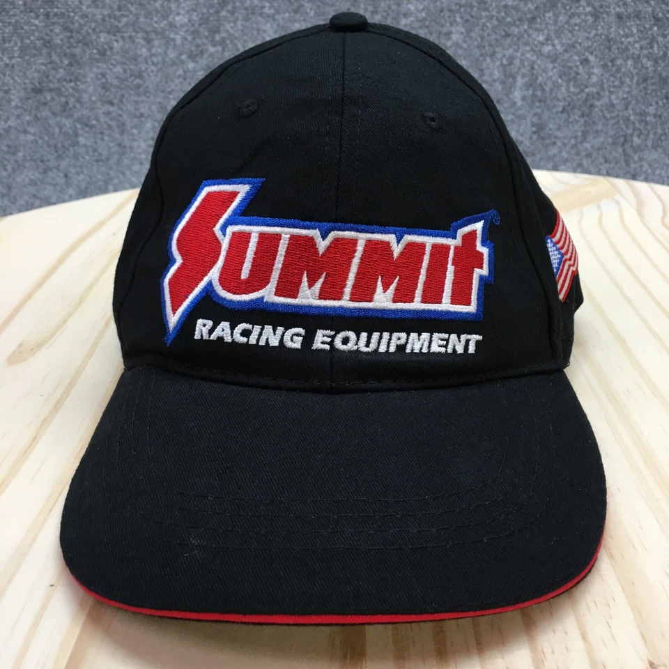Бейсбольная кепка Summit Racing Equipment мужская черная с регулируемым вышитым логотипом OS - Изображение 2 из 4