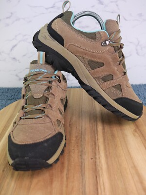 BearPaw Edgewood Low Hiker G50 Brown/black/teal Shoe 2755M Women's US Size 7.5 !