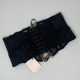 Agent Provocateur Essie Black Waspie AP4 Large NWT $195