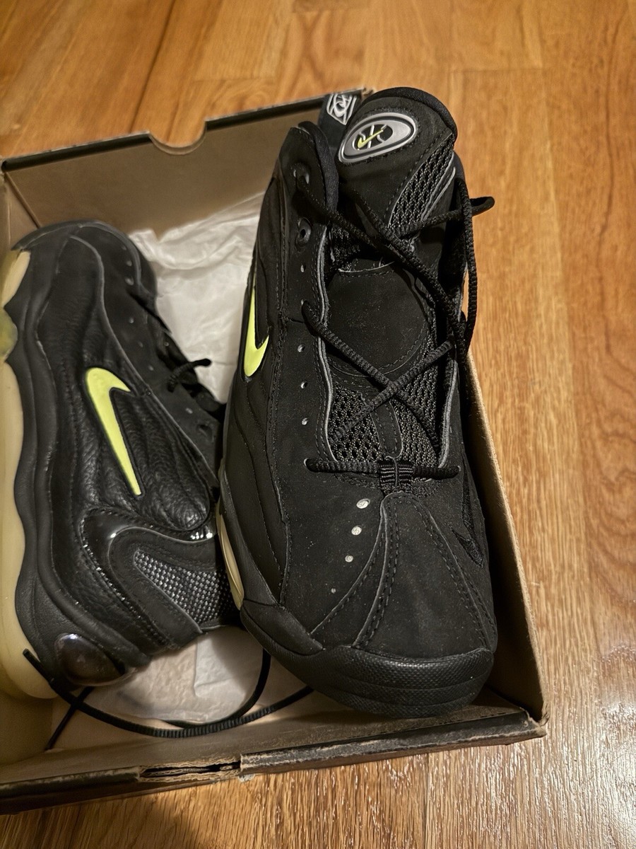 nike air uptempo black volt