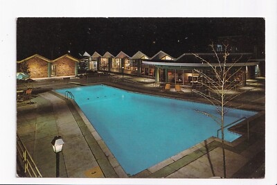 Vintage Postcard Pool View Holiday Inn South Grand Rapids Michigan