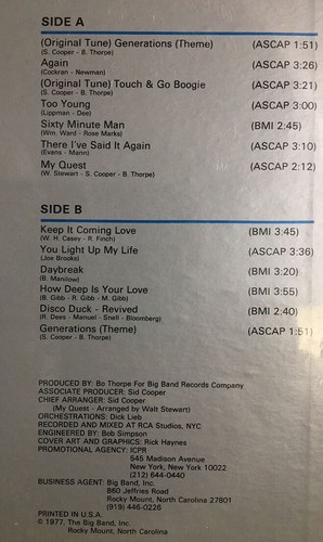 BO THORPE Generation II LP Sound Of The Decades SEALED PRIVATE DISCO SOUL - Picture 3 of 3