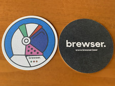 2 X Brewser Beer Mat Craft Tap Room Breweriana Rare Hot These Hills Festival