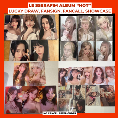 LE SSERAFIM HMV KPOPMERCH LUCKY DRAW POB HOT CHAEWON PHOTOCARD