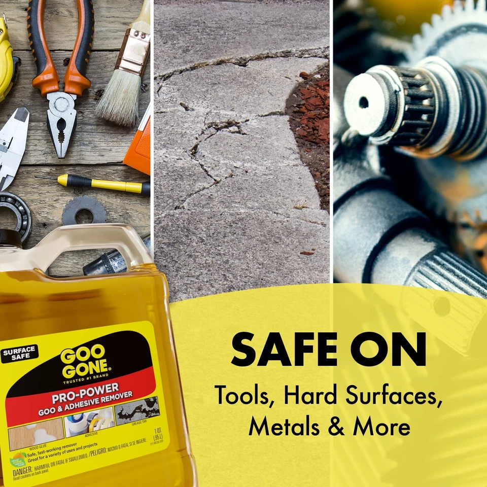 Goo Gone Pro Power 32 oz agente de limpieza de alta resistencia elimina manchas de grasa pegamento Foto 4 de 4