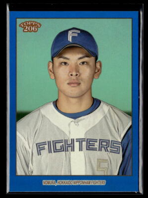 yuki 　no3 Yuki Nomura #'d /75 - 2023 Topps NPB 206 Blue Foil SP #136 Nippon