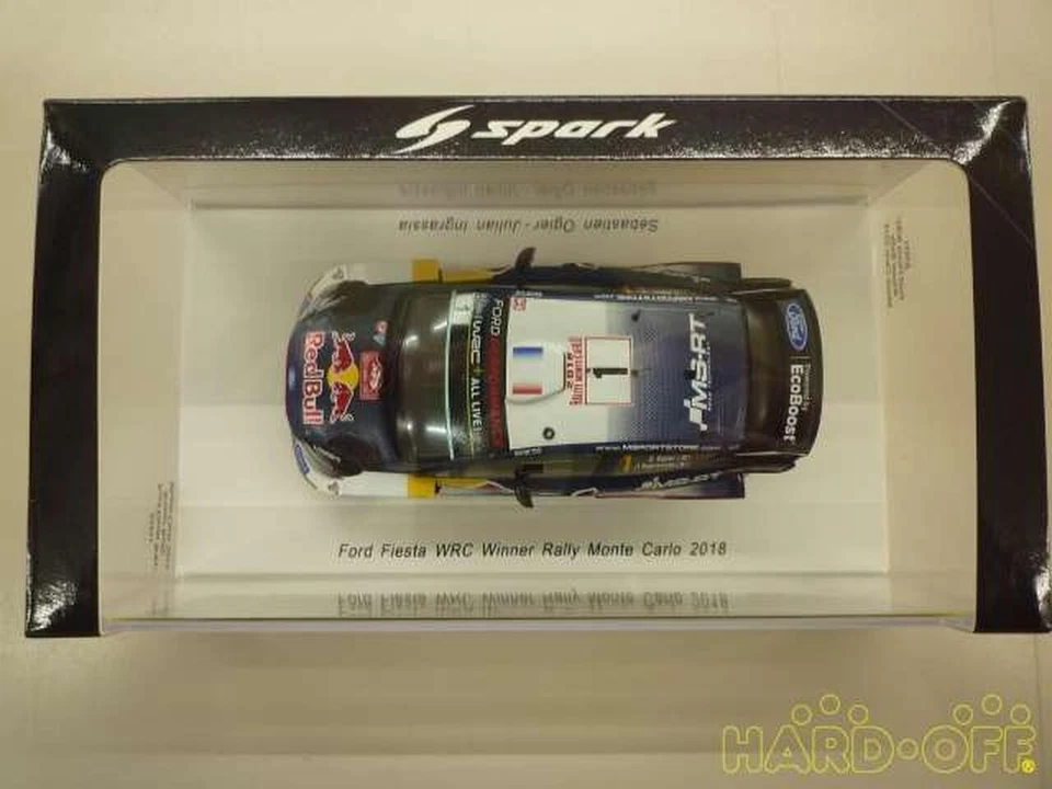 1/43 Spark Ford Fiesta WRC победитель ралли Монте-Карло 2018 No1 синий с коробкой S5951 - Изображение 2 из 4