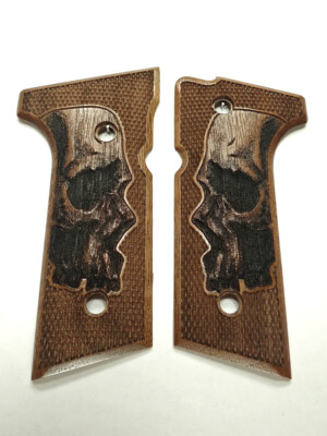 Walnut Skull Beretta 92x, Vertec, M9A3 Grips X