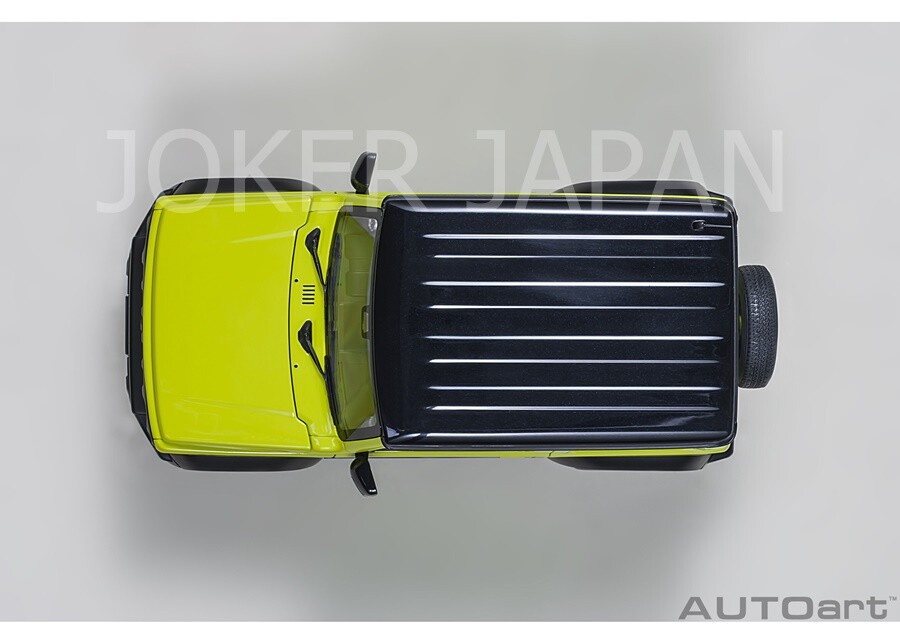 AUTOart Suzuki Jimny Sierra (JB74) (Kinetic Yellow with Black roof