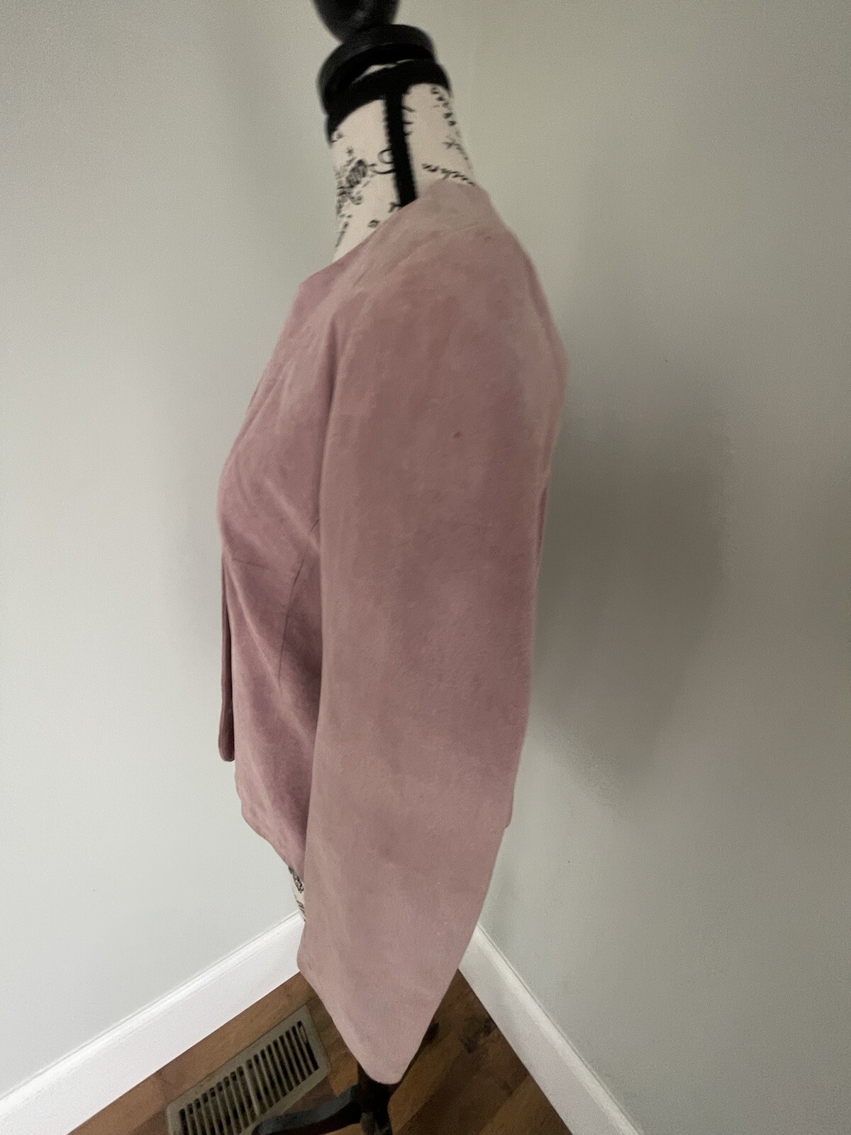 Pendleton Pink Suede Leather Jacket Button Front … - image 3