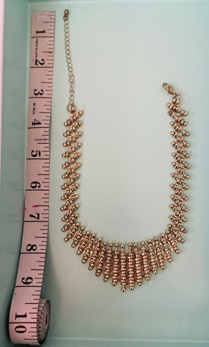 FREE PRESS Brand CHIC Metal Woven Choker Style Linked NECKLACE Ships Out Quickly - Picture 10 of 10