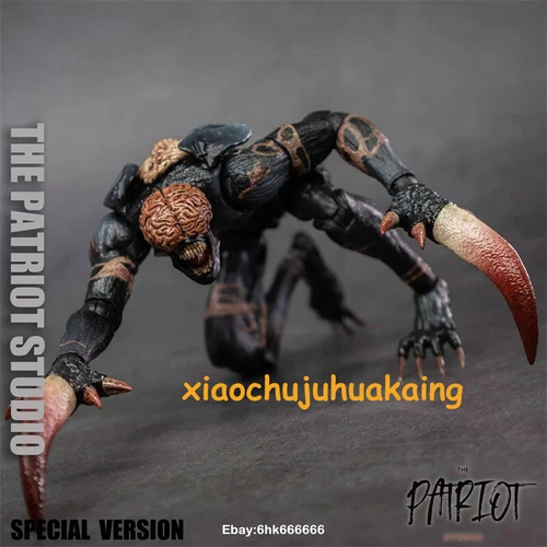 The Patriot Studio 1/12 Resident Evil Black Evolver Licker Action Figure Toy 6" - Picture 4 of 18
