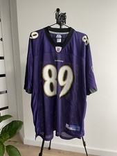 Reebok NFL #89 Clayton Purple Baltimore Ravens Jersey Size XL