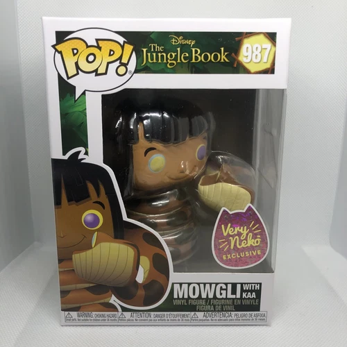 Funko Pop Disney Jungle Book Mowgli & Kaa Very Neko Exclusive Crease Unopened