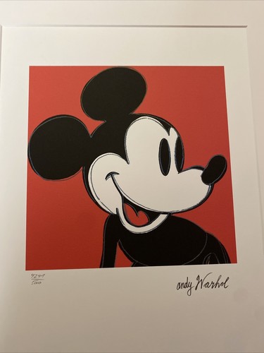 ANDY WARHOL foundation original litografia rarissima mickey mouse fantastic!!! - Imagen 11 de 24