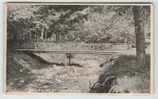 Postcard Bridge Over a Ravine in Auriesville, NY