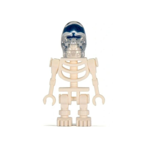 Lego Akator Skeleton 7627 Crystal Skull Blue Brain Indiana Jones Minifigure