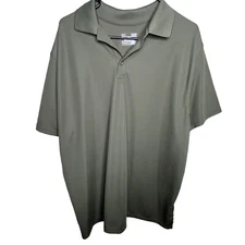 Under Armour Mens Heatgear Performance Training Polo Green Size S 