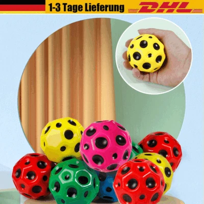 MARKENLOS 4/6er Jump Ball Moon Ball Space Ball Hohe Springender Kugel Bälle Kids Geschenke