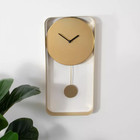 Native Home & Lifestyle Minimalist Design Modern Metal Wall Pendulum Clock GOLD