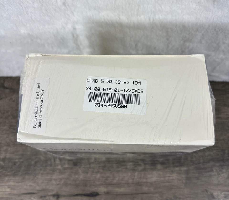 Microsoft Word Version 5.0 1988 3.5" Floppy Discs Sealed Box 3 1/2" No UPC - Image 2 of 4