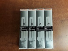 Sylvania Dulux D/E 26W Compact Fluorescent Bulb, 20673 G24q-3, Lot of 4