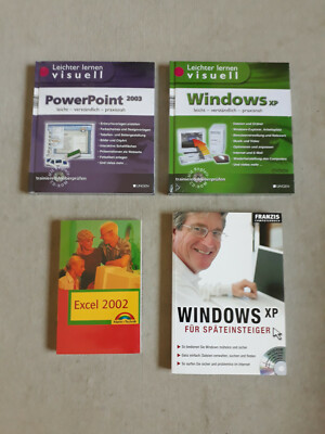 4 Bücher: Windows XP (2x), PowerPoint 2003, Excel 2002, NEU!