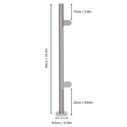 Balcony Pool Glass Panel Balustrade Railing Glazing Posts Stainless Steel Post - Picture 3 of 53