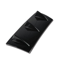 Gloss Black 14 X 6 3 Shark Fin Wing Universal Rear Bumper Lip Diffuser Gloss Black 14 X 6 3 Shark Fin Wing Universal Rear Bumper Lip Diffuser