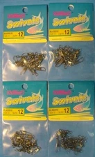 4 Packs Size 10 (QTY 48) Oceaner Products Black Snap Swivel  