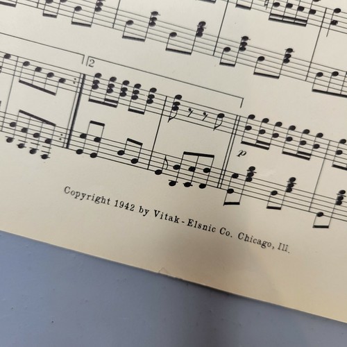 SHEET MUSIC FOR PIANO BY VITAK ELSNIC VINTAGE 1942 Picnic in the woods - Picture 2 of 5