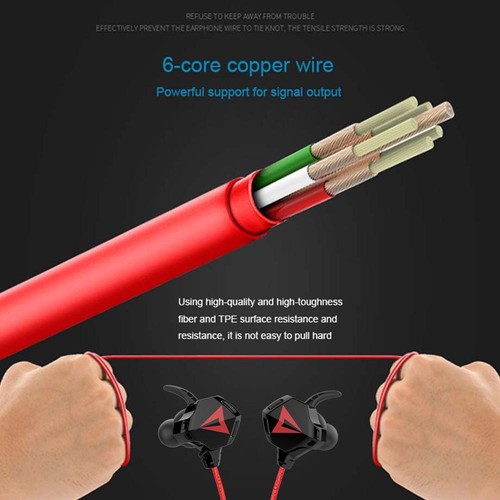 In-Ear Gaming Earphones - 3.5mm Wired Earbuds With Microphone Super Bass Headset - Picture 7 of 10