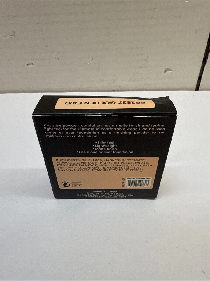 Kleancolor FeatherLight Powder Foundation Shade Golden Fair NEW - Image 2 of 2