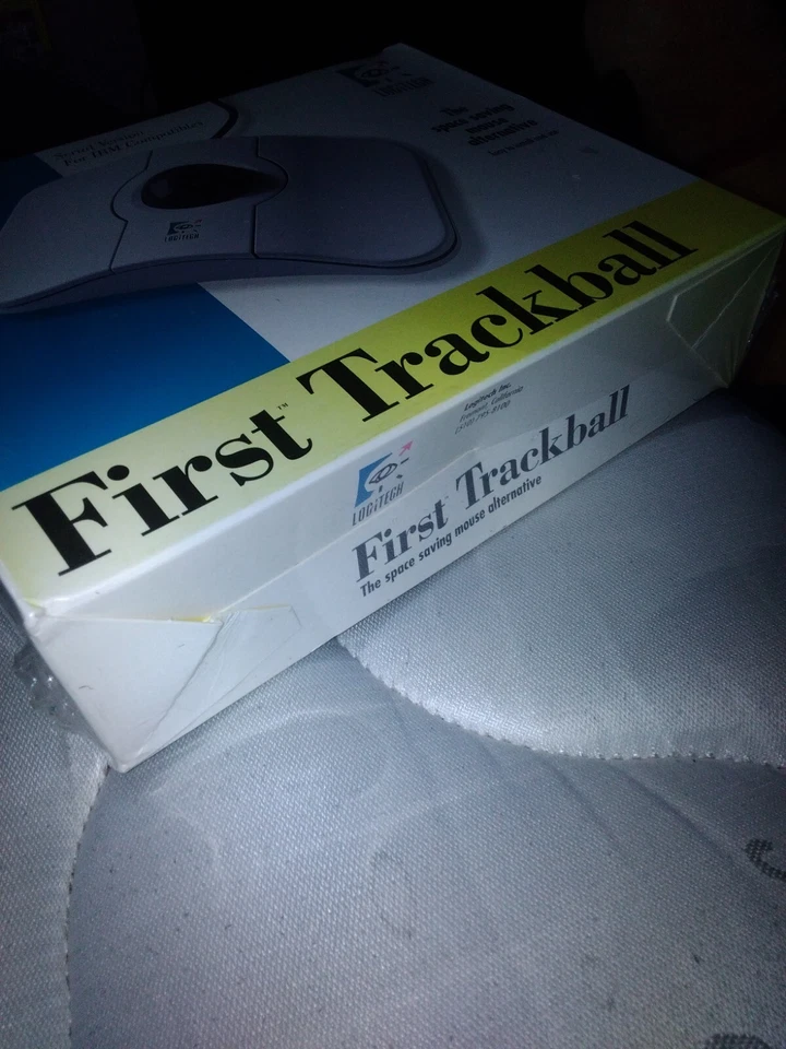 VINTAGE Logitech First Trackball Mouse 1993 NEW SEALED ultra rare 30 years old - Image 2 of 4