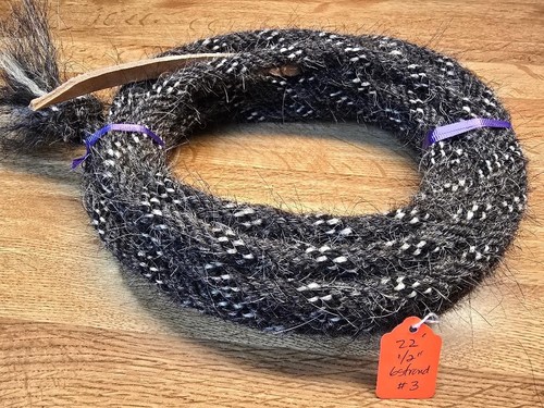 Mähne Pferdehaar Mecate 22 Fuß lang, 1/2 Zoll Durchmesser, wählen Sie aus 3 Farbmustern - Bild 4 von 4