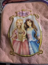 RARE 2004 Barbie And The Princess And The Pauper Rolling Doll Carrier / Suitcase