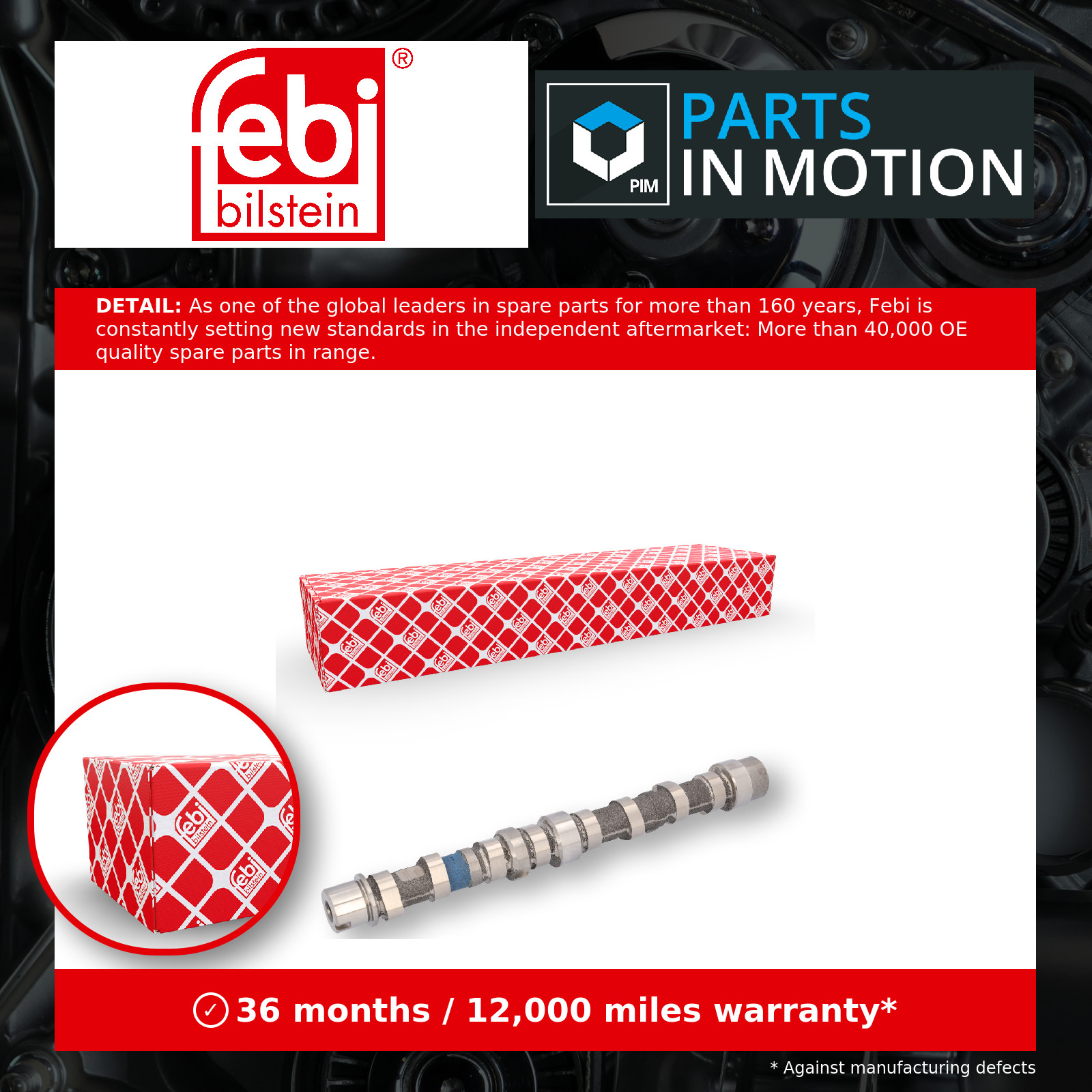 Camshaft 183800 Febi 55206897 055206897 Genuine Top Quality Guaranteed New