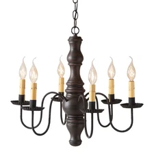 Gettysburg Chandelier in Black