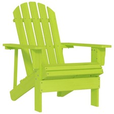 Solid Fir Wood Garden Adirondack Chair Patio Chair Lounge Armchair vidaXL