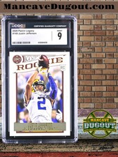 Justin Jefferson — 2020 Panini Legacy #149 - Rookie Card (RC) - CGC 9 Mint. rookie card picture
