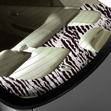 For Lincoln Town Car 95-97 Designer Velour Zebra Custom Rear Deck Cover For Lincoln Town Car 95-97 Designer Velour Zebra Custom Rear Deck Cover