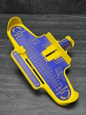 Genuine Brannock Device Ultra Fit Junior Model Foot Measuring Device Blue Yellow