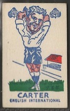S&B PRODUCTS-TORRY GILLICKS FOOTBALL 1948 (BLACK BACK)-#12- HULL - CARTER 