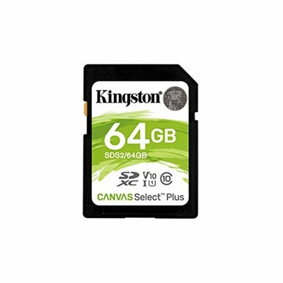 Kingston 64Gb Sdxc Canvas Select Plus 100R C10 Uhs-I U1 V10 NEU