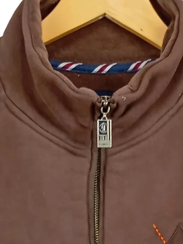 Phat Farm Veste de Survêtement Homme Marron Argyle Zippée (EU 48, INT M) - Photo 2/4