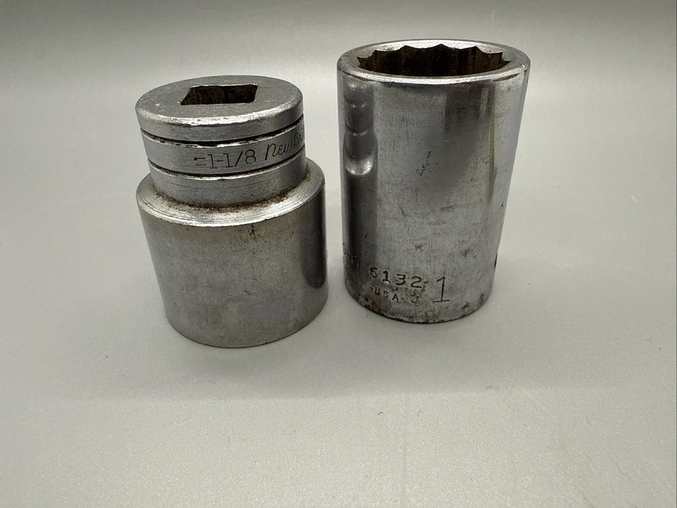 Wright 6132 Socket 3/4" 1” 12 Point New Britain 1 1/8” 1/2” Usa Not-1236 - Image 2 of 4