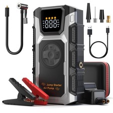 5500A Jump Starter with Air Compressor, 150PSI Portable Car Battery Charger C...