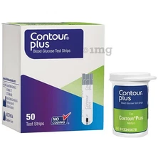 100 Strips Contour Plus Blood Glucose Test Strip 50 (Pack Of 2)