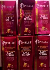 6 MIELLE Pomegranate & Honey Revitalizing Face Serum 1 fl oz/each box FREE S/H!